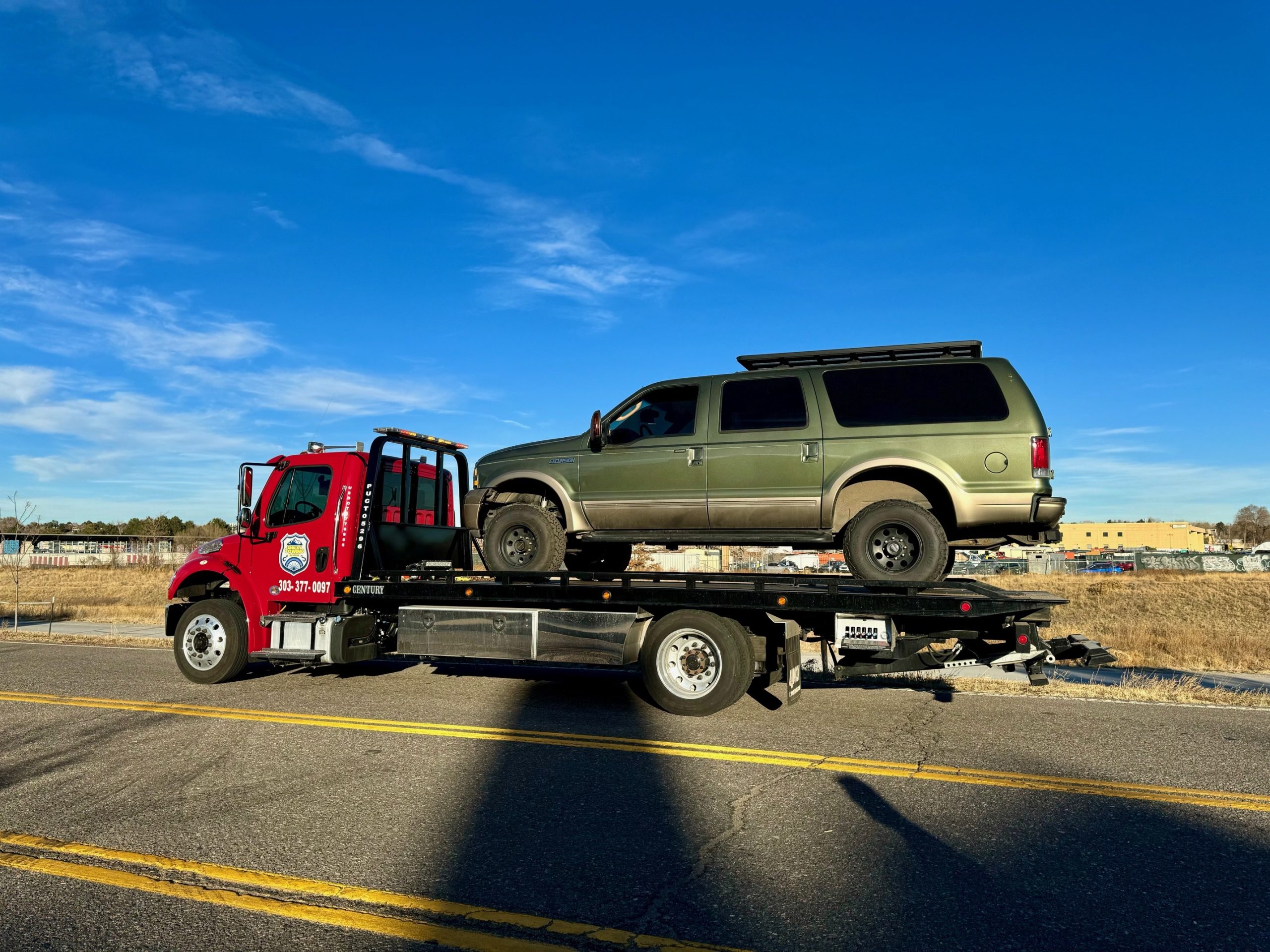 this image shows towing services in Commerce City, CO