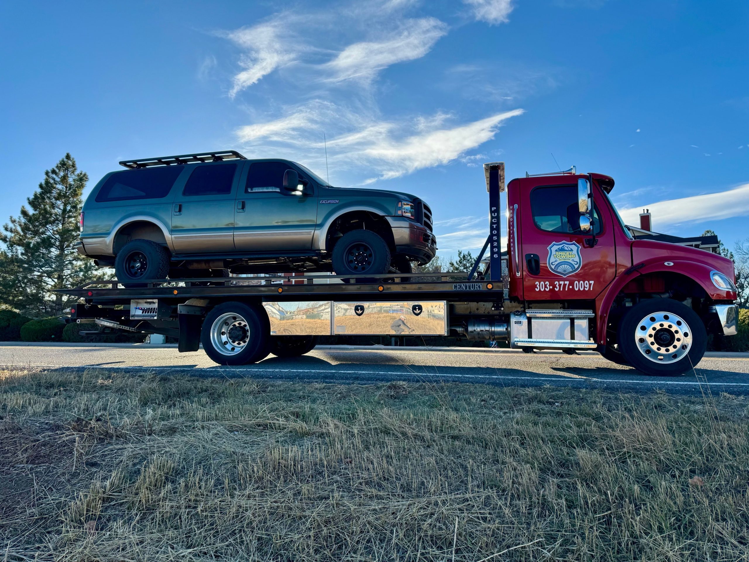 this image shows towing services in Greenwood Village, CO