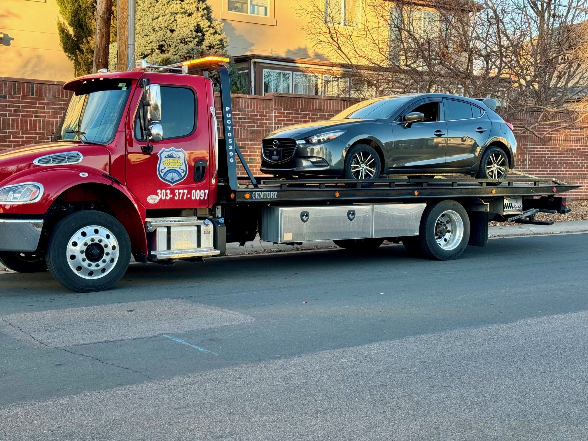 this image shows towing services in Wheat Ridge, CO